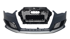 Front Bumper Bumperkit (Silver) FBK1 Compatible With Audi A3 (2014-16) Upgrade Into RS3