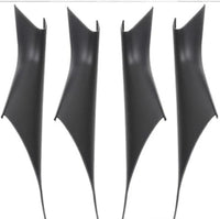 Black Inner Door Handle Covers (Without Leather Set Of 4) Compatible With BMW 5 Series G30 (2017-2025)