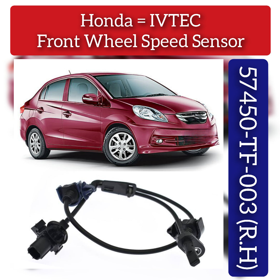 Front Right ABS Wheel Speed Sensor 57450TF003 Compatible With HONDA T5/IVTEC