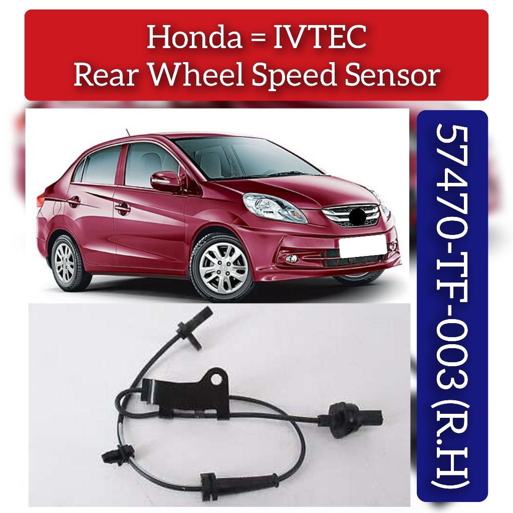 Rear Right ABS Wheel Speed Sensor  57470TF003 Compatible With HONDA T5/IVTEC