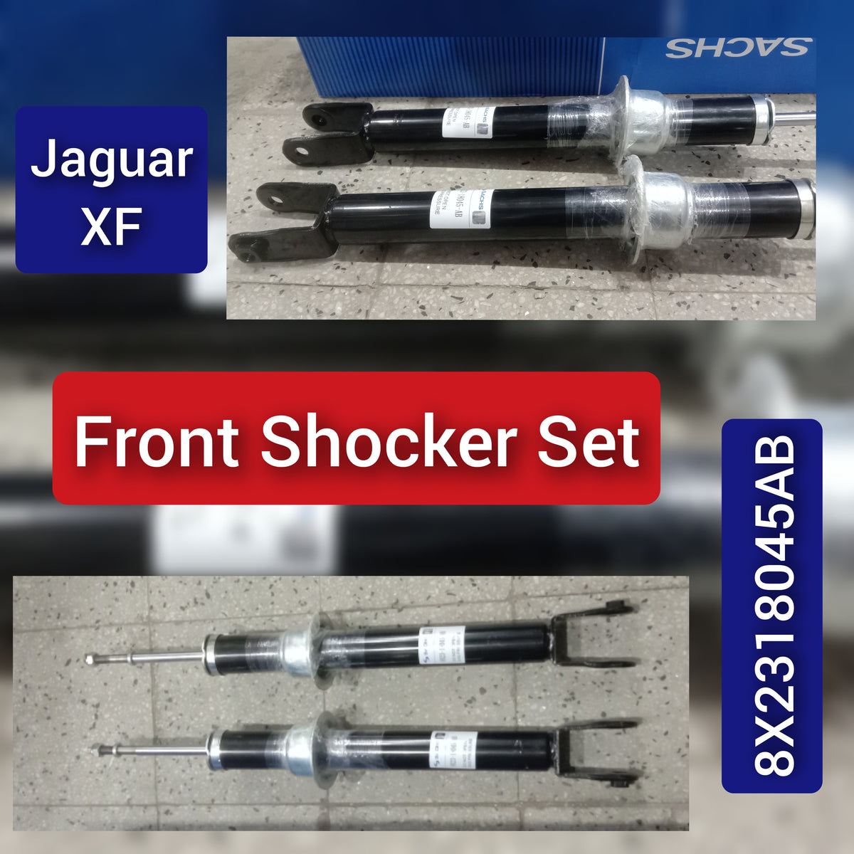 Front (Left & Right Same)  Shock Absorber 8X2318045AB Compatible With JAGUAR XF I (X250) (1PCS)
