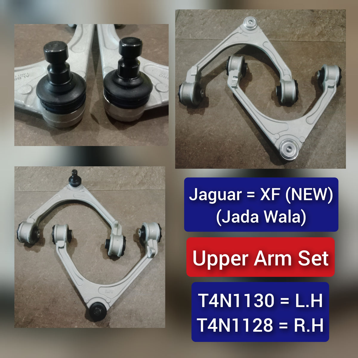 Front Upper Control Arm (Set Of 2) Left T4N1130 & Right T4N1128 Compatible with JAGUAR  XE (X760) & XF II (X260)