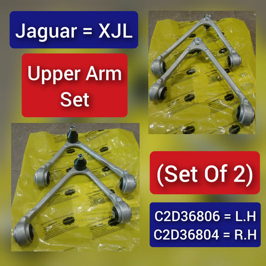 Front Upper Control Arm (Set Of 2) Left C2D36806 & Right C2D36804 Compatible with JAGUAR XJ (X351)