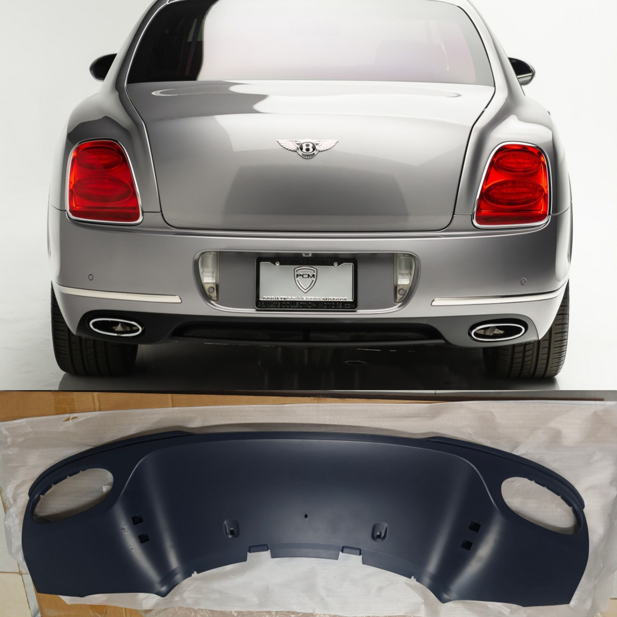 Rear Lower Bumper 3W5807433A Compatible With Bentley Flying Spur (2009-2012) Tag No.601