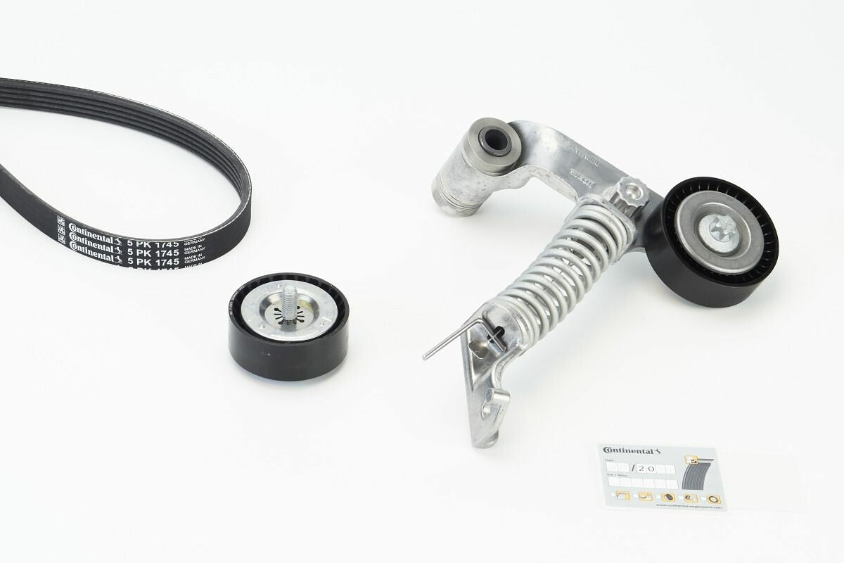 Multi Rib Belt Kit 5PK1745K1 Compatible With MERCEDES-BENZ A-CLASS (W176) B-CLASS Sports Tourer (W246, W242) CLA Coupe (C117) GLA-CLASS (X156) (CONTINENTAL)