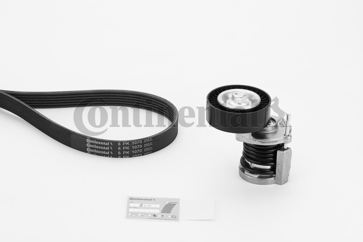 Multi RIB Belt Kit 6PK1070K1 Compatible With AUDI Q3 (8UB, 8UG) (CONTINENTAL)