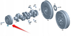 Belt Pulley VD1220  Compatible with MERCEDES-BENZ C-CLASS (W204), E-CLASS (W212), V-CLASS (W447) | VALENTE (CONTINENTAL)