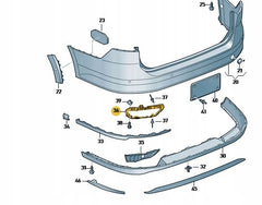 Rear Exaust Chrome Left 3GD807833 Right 3GD807834 Compatible With Volkswagen  For Passat B7 Tag No.169