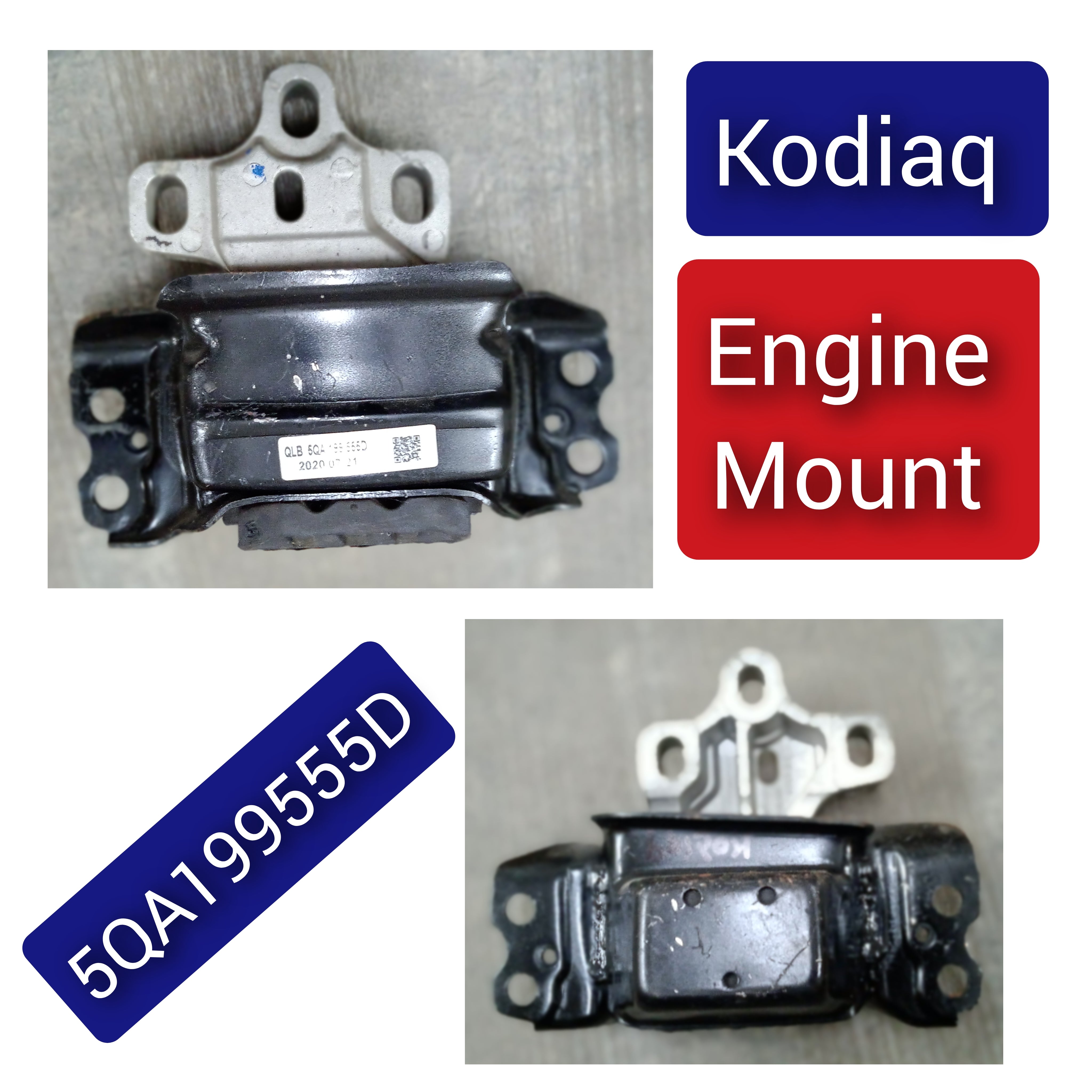 Gearbox Transmission Mount 5QA199555D Compatible With SKODA KODIAQ I NS6, NS7, NV7