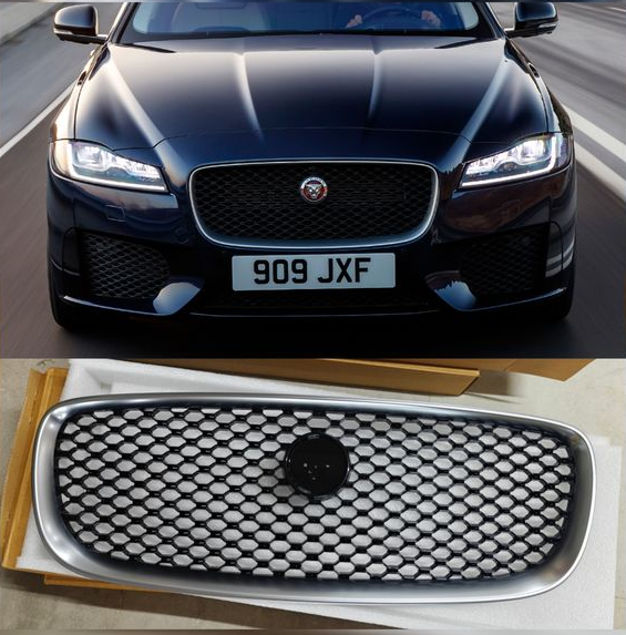 Outer Chrome Show Grill T2H3984 Compatible With Jaguar XF (2016-2019) Tag No.23