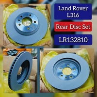 Rear Brake Disc Set LR132810 LR161901 LR187241 Compatible With LAND ROVER L316