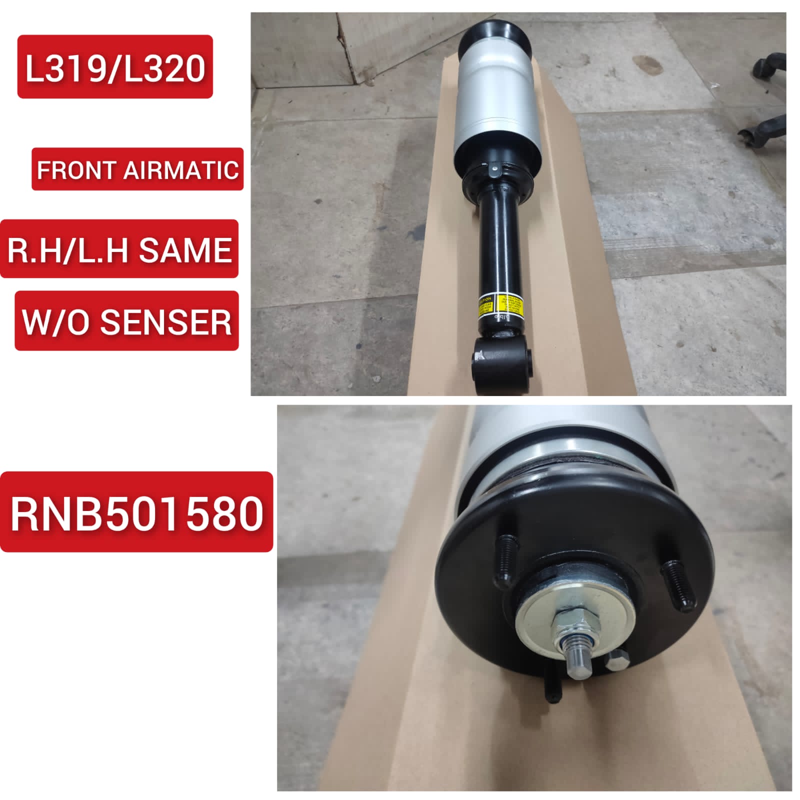 Front Air Suspension Shock Absorber Strut RNB501580 Compatible With LAND ROVER DISCOVERY IV (L319) | LR4 & L320