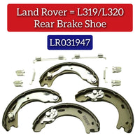Rear Parking Brake Shoe Set LR031947 Compatible With LAND ROVER DISCOVERY IV (L319) & | LR4 RANGE ROVER SPORT I (L320)