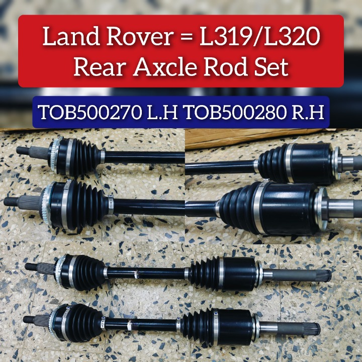 Drive Shaft Left Rear TOB500270 Right Rear TOB500280 Compatible With LAND ROVER DISCOVERY IV (L319) | LR4