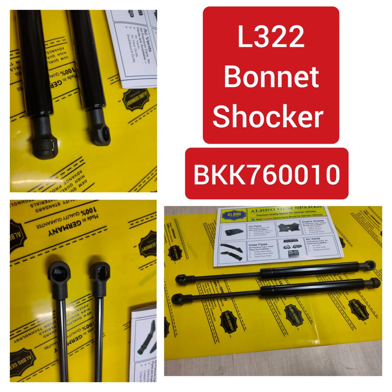 Front Bonnet Hood Strut BKK760010 Compatible With LAND ROVER RANGE ROVER III (L322)