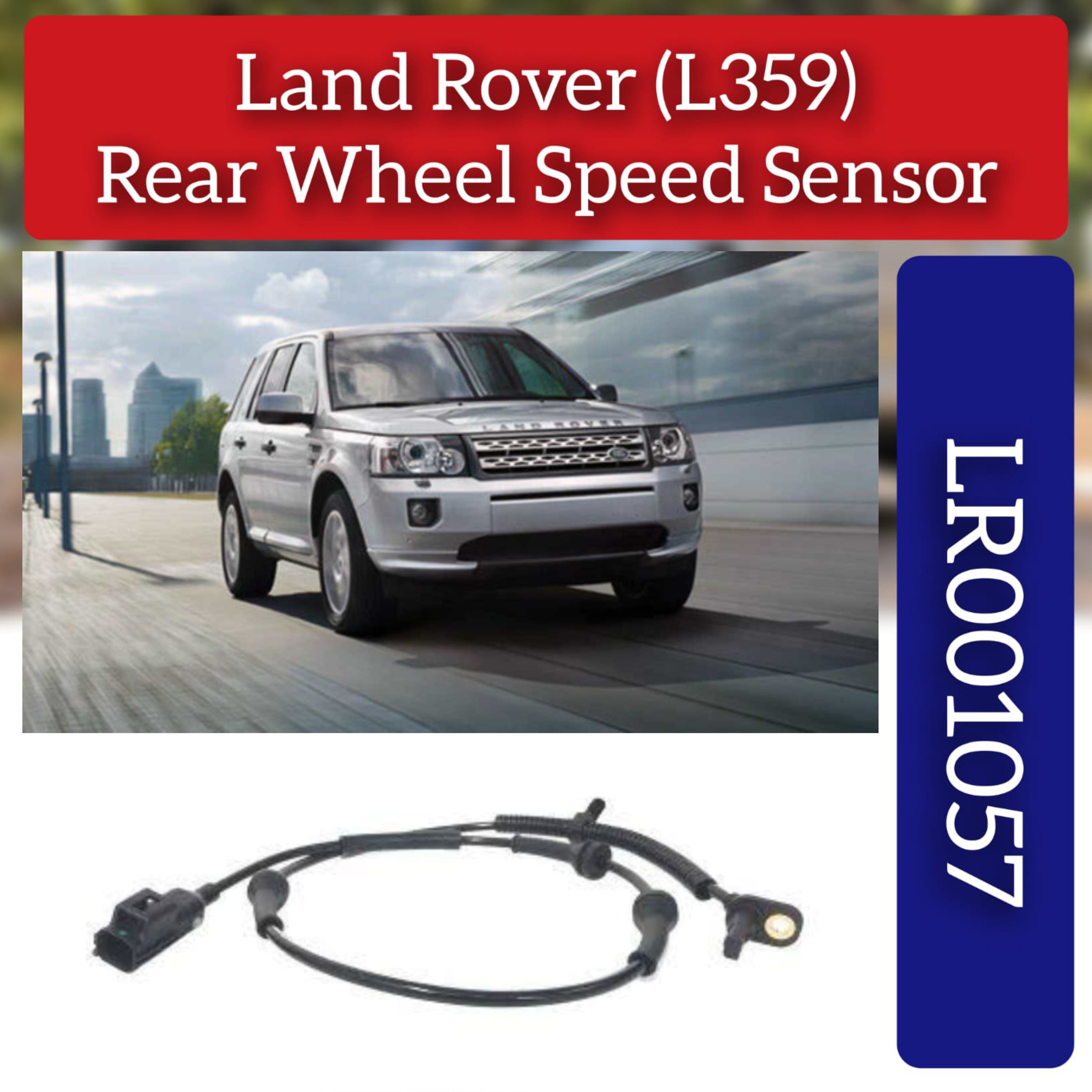 Rear Left/Right ABS Wheel Speed Sensor 6G9N2B372BC 6G9N2B372BD LR001057 Compatible With LAND ROVER FREELANDER 2 (L359) | LR2