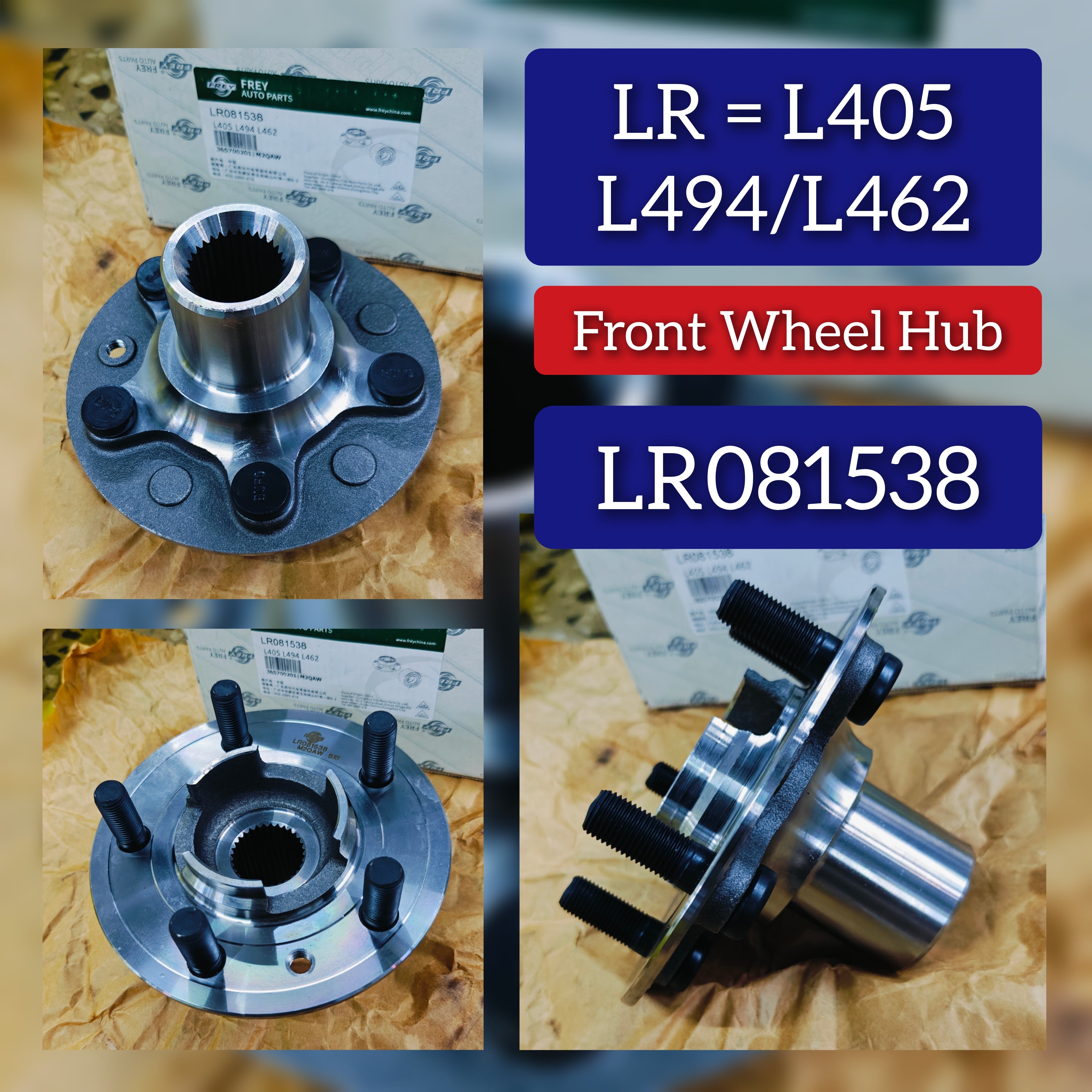 Front Wheel Hub LR038379 LR081538  Compatible With LAND ROVER RANGE ROVER IV (L405) & RANGE ROVER SPORT II (L494) L405 l494