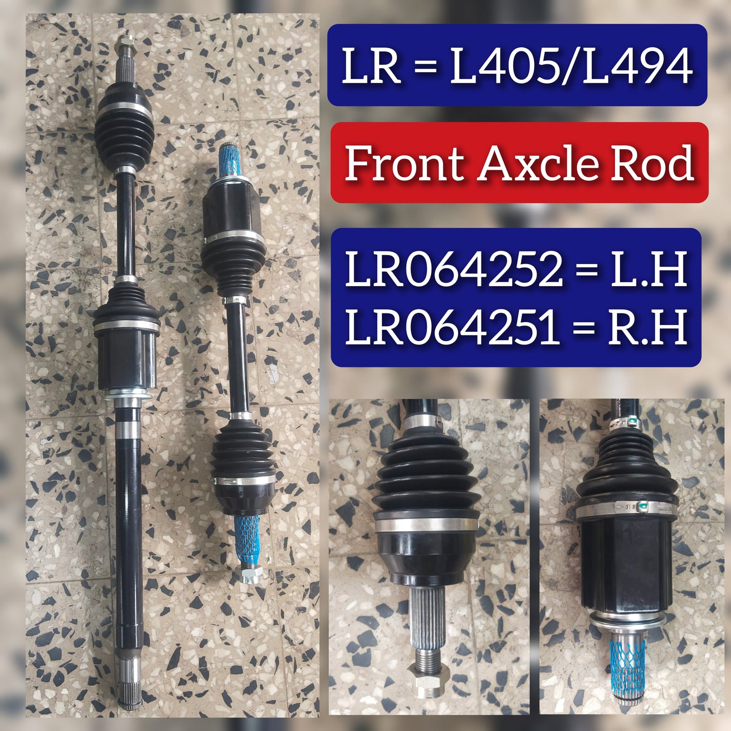 Front Right  Driveshaft LR064251 Compatible With LAND ROVER DISCOVERY V (L462) & RANGE ROVER IV (L405) & RANGE ROVER SPORT II (L494)