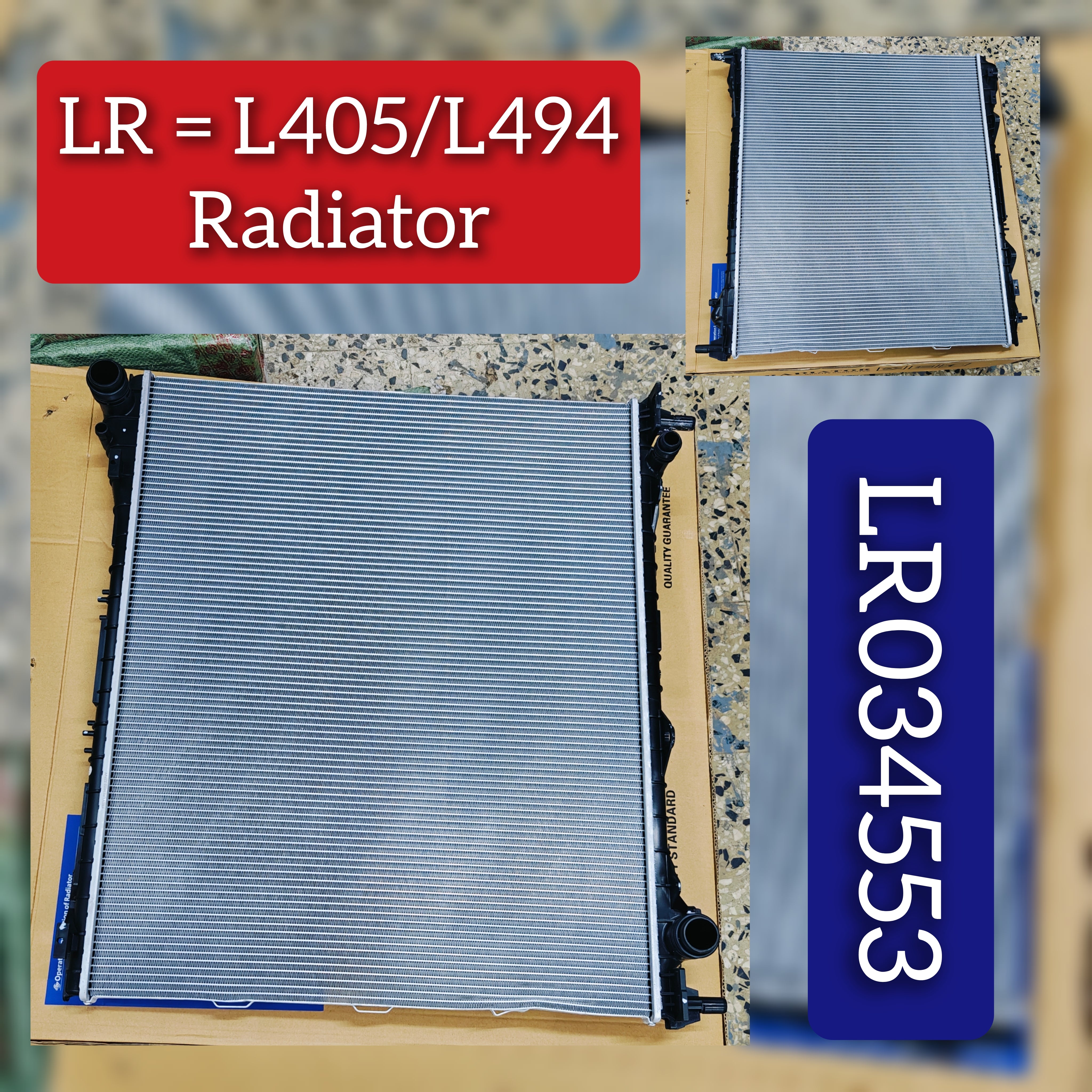 Radiator LR034553 Compatible with  LAND ROVER RANGE ROVER IV (L405) &  RANGE ROVER SPORT II (L494)