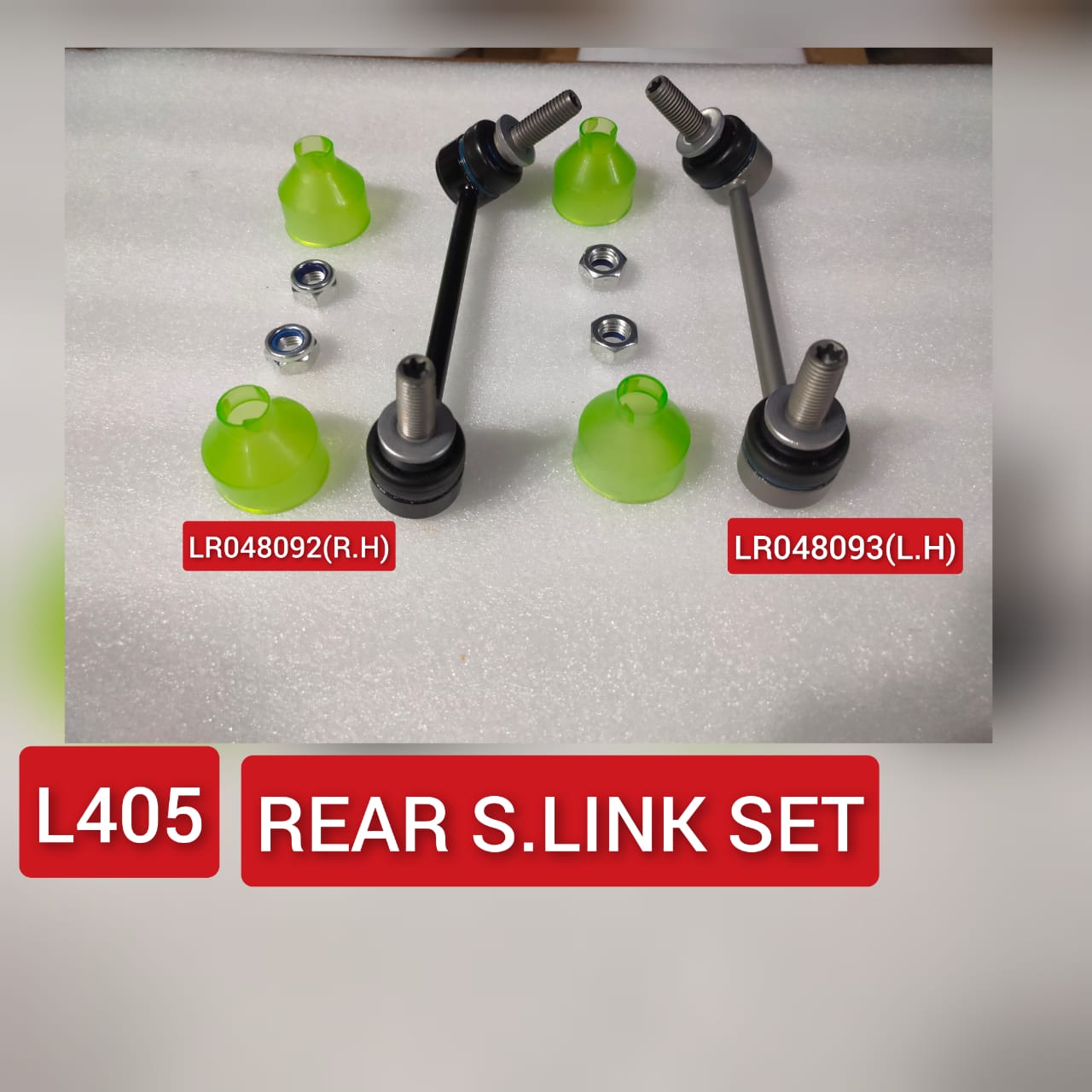 Rear Axle Sway Bar End Stabilizer Link (Plastic) Right & Left LR048092 LR048093 Set Compatible With LAND ROVER DEFENDER Station Wagon (L663) & RANGE ROVER IV (L405)