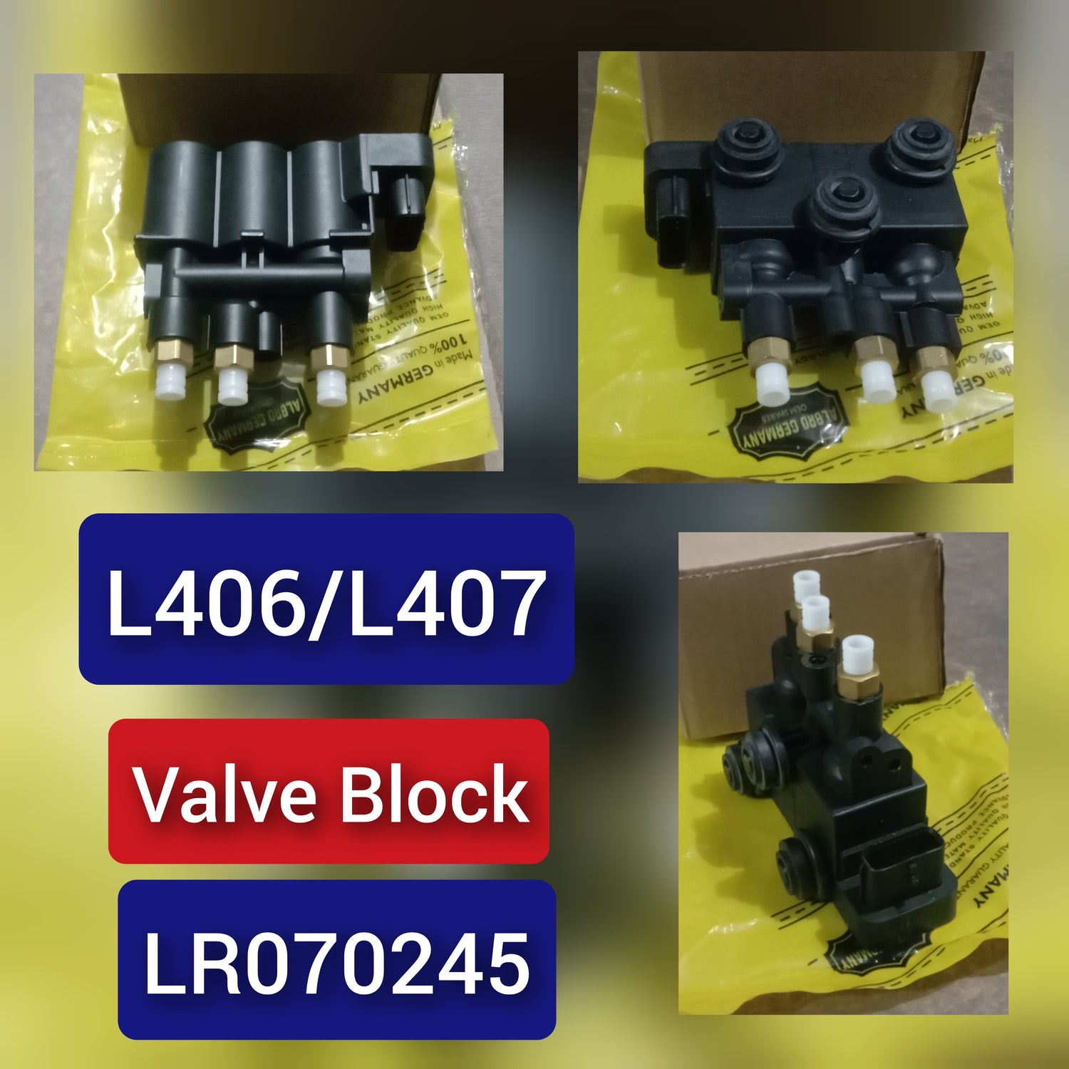 Air Suspension Solenoid Valve Block Front LR070245 LR037081 LR176325 Compatible With LAND ROVER DISCOVERY V L462 & RANGE ROVER IV L405 & RANGE ROVER SPORT II L494
