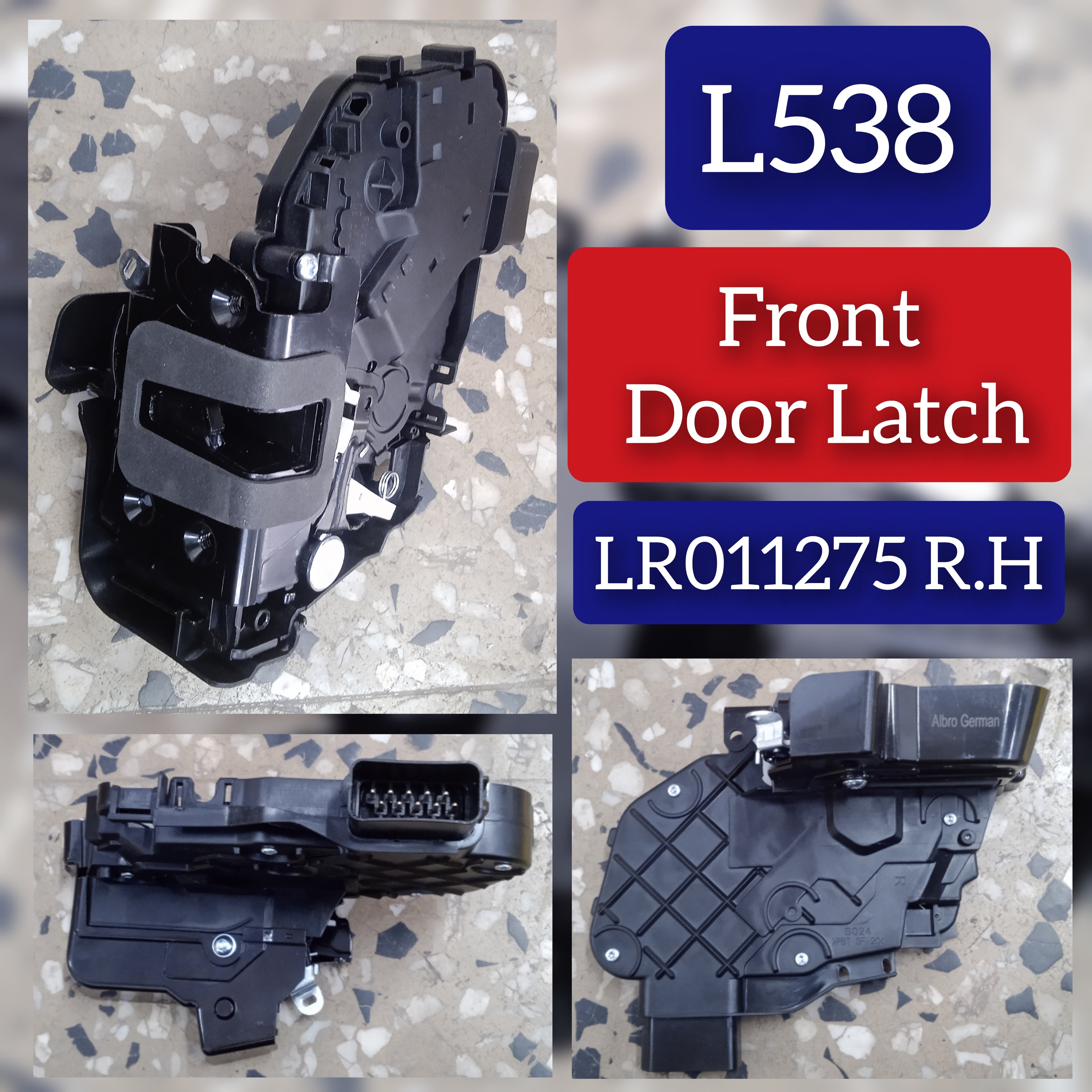 Front Right Door Lock Actuator Latch LR011275 FQJ000204 FQJ000203 FQJ000205 LR072413 LR003436 LR091524 Compatible With LAND ROVER DISCOVERY IV (L319) | LR4 & FREELANDER 2 (L359) | LR2 & RANGE ROVER EVOQUE (L538) & RANGE ROVER SPORT I (L320)