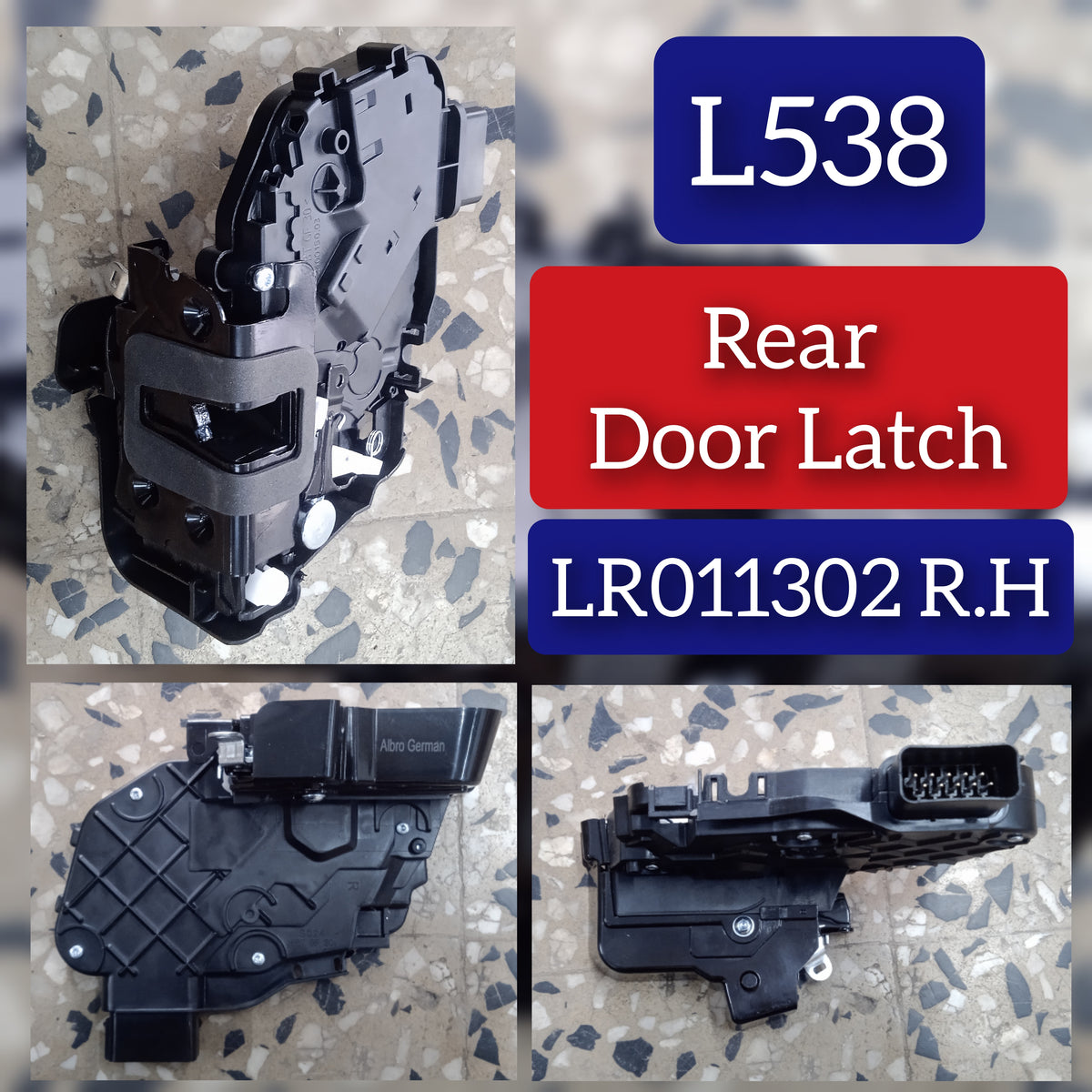 Rear Right Door Lock Actuator Latch LR011302 Compatible With LAND ROVER DISCOVERY IV (L319) | LR4 & FREELANDER 2 (L359) | LR2 & RANGE ROVER EVOQUE (L538) & RANGE ROVER SPORT I (L320)