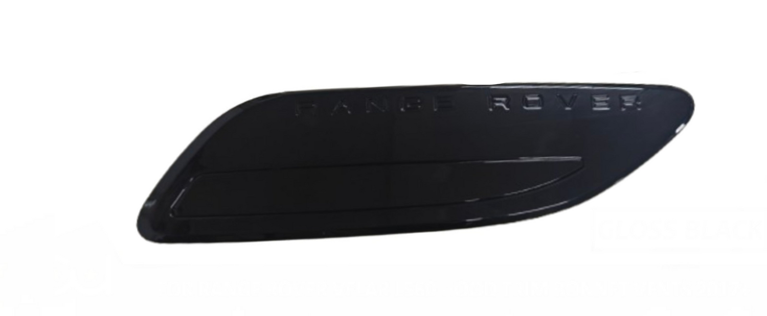 Glossy Black Bonnet Hood Grills Right LR116890 & Left LR116891 Compatible With Land Rover Range Rover Velar - L560 (2017-2024)