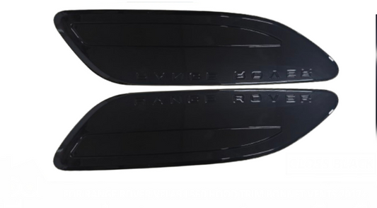 Glossy Black Bonnet Hood Grills Right LR116890 & Left LR116891 Compatible With Land Rover Range Rover Velar - L560 (2017-2024)