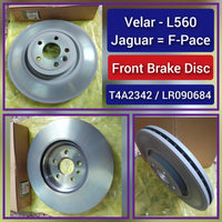 Front Brake Disc Set T4A2342 LR090684  Compatible With LAND ROVER RANGE ROVER VELAR (L560) & JAGUAR F-PACE (X761)
