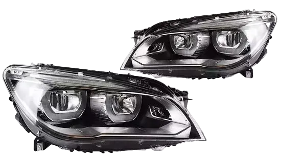Compalete Headlight Set Left 63117228427 & Right 63117228428 Compatible With BMW F01