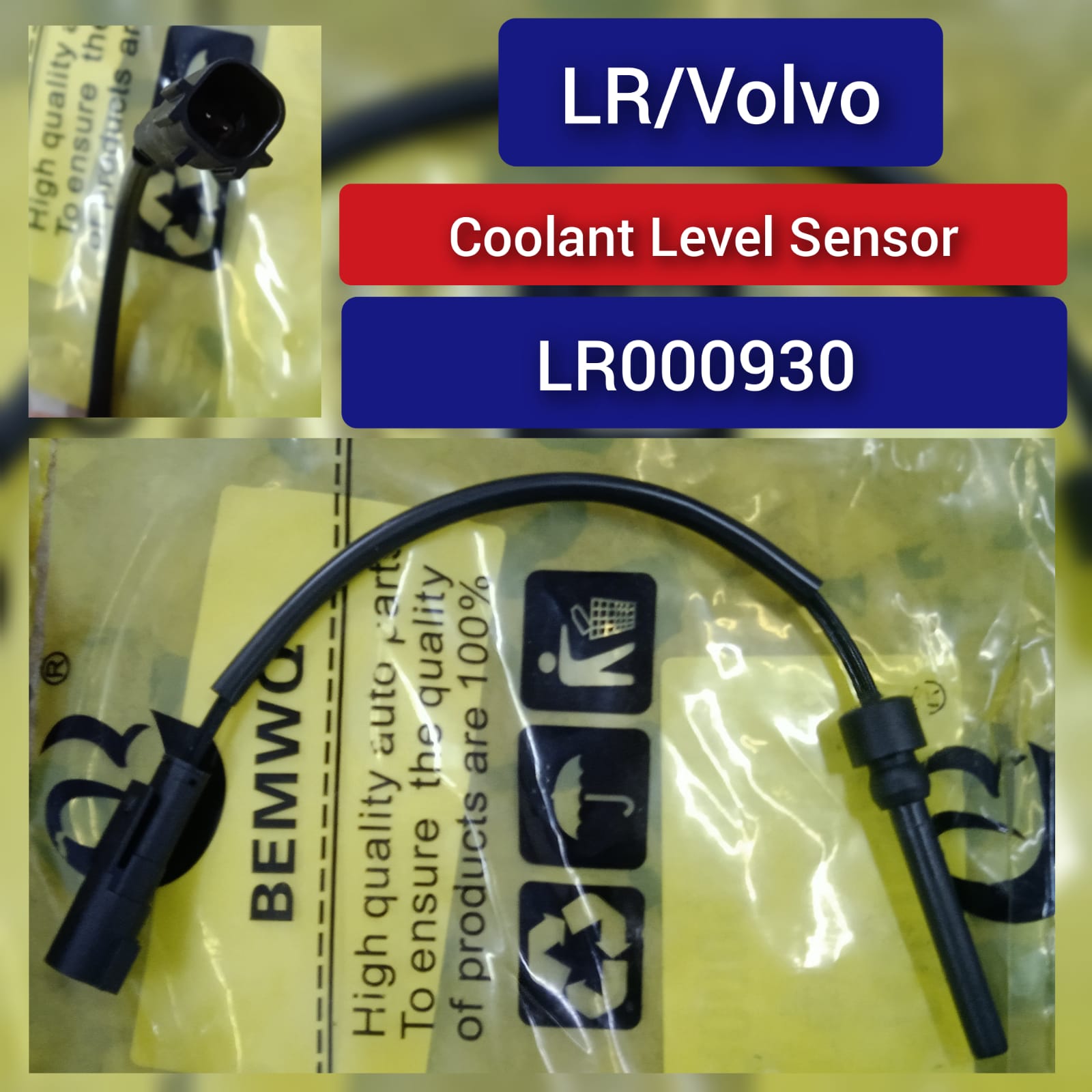 Coolant Level Sensor LR000930 30645812 Compatible With LAND ROVER DISCOVERY SPORT (L550) & FREELANDER 2 (L359) | LR2 & RANGE ROVER EVOQUE (L538) & VOLVO S60 II (134) & S80 II (124) & V40 Cross Country (526)