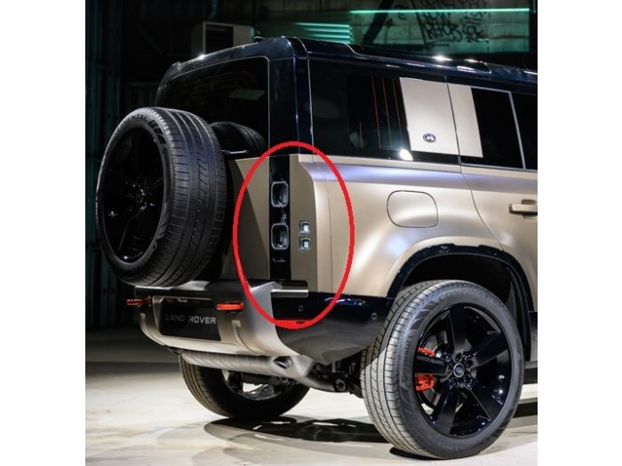 Tail Light Black LED Right LR133580 & Left LR133582 Compatible With Land Rover Defender L663 (2020)