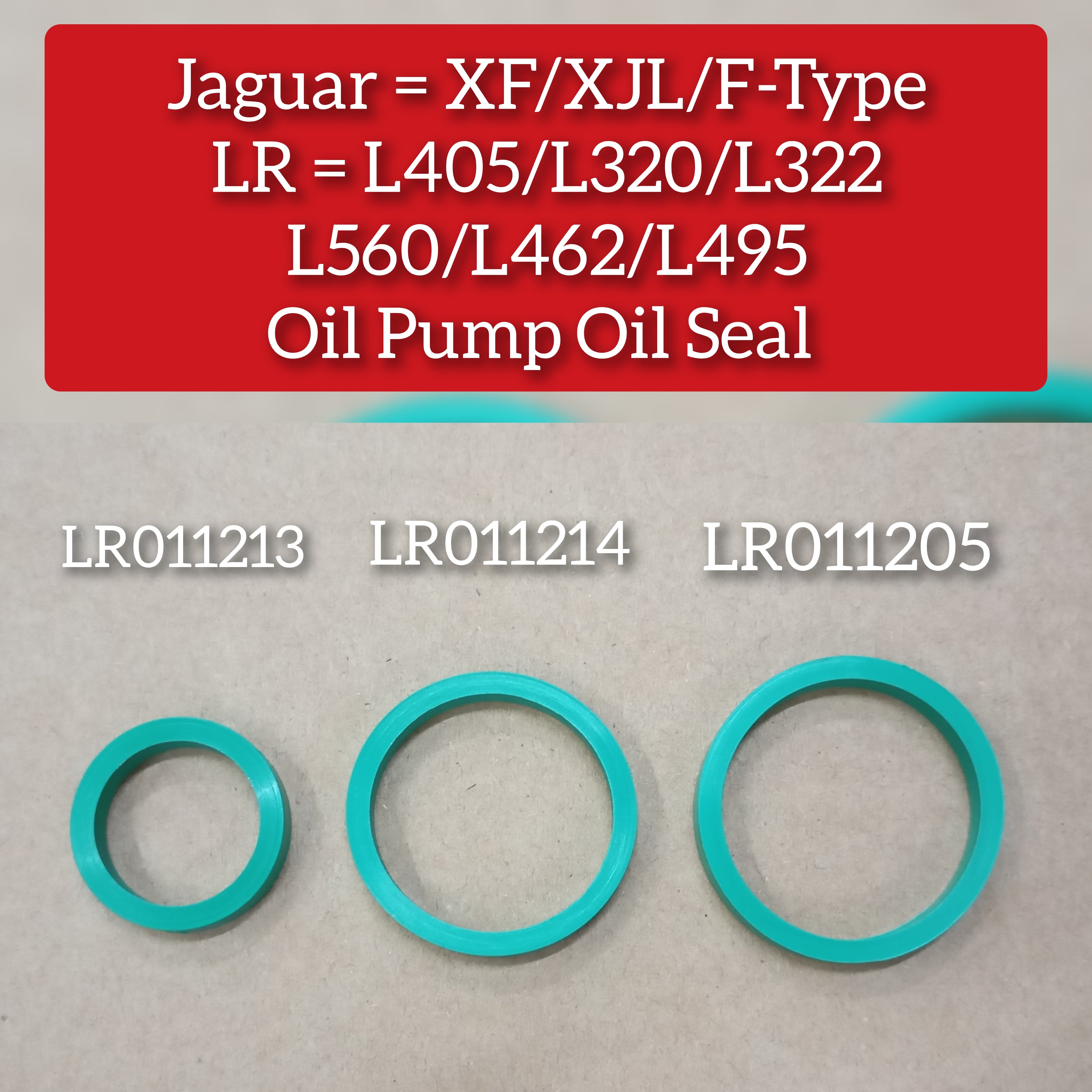 Oil Pump Seal LR011214 Compatible With LAND ROVER DISCOVERY V (L462) RANGE ROVER III (L322) RANGE ROVER IV (L405) RANGE ROVER SPORT I (L320) RANGE ROVER SPORT II (L494) RANGE ROVER VELAR (L560)
