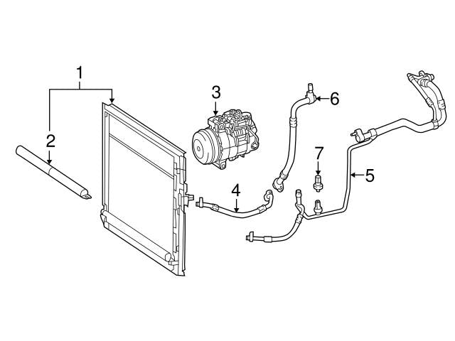 Air Conditioning Pipe 1668300100 A1668300100 Compatible With Mercedes Benz W166