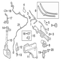 Wiper Bottle 1668690720 For MERCEDES-BENZ GLS-CLASS X166 Tag-B-64
