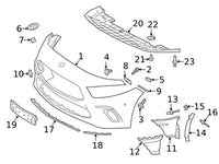 Front Bumper Bracket Left 1778854103 & Right 1778854203 Compatible With Mercedes-Benz A-CLASS W177 (2018-2023) Tag No.743