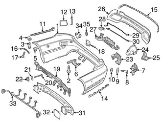 Rear Bumper Bracket Left 2128854514 & Right 2128854614 Compatible With MERCEDES BENZ E-CLASS W212  2014-2016