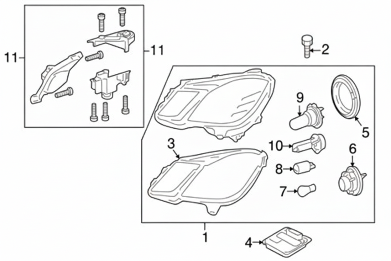 Blaster(Headlight Ballast Module) A2129007804B A2128205526 A2128205626 A2129001200 A2129003502 A2129024202 For MERCEDES-BENZ E-CLASS W212 Tag-BL-03