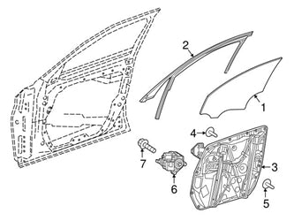 Front Left Power Window Regulator 2137205105 Compatible with MERCEDES-BENZ E-CLASS (W213)