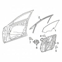 Front Right Power Window Regulator With Plate 2137205205 Compatible with MERCEDES-BENZ E-CLASS (W213)