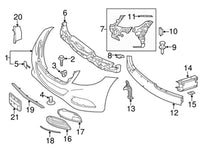 Front Bumper Bracket Left (2228850021) & Right (2228850121) Compatible With Mercedes-Benz S-Class W222 (2014-2020) Tag No.901