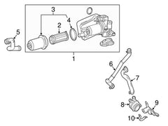 Coolant Hose Pipe 2465010358 Compatible With MERCEDES-BENZ A-CLASS (W176), B-CLASS (W246), GLA-Class (W156) Tag No.545