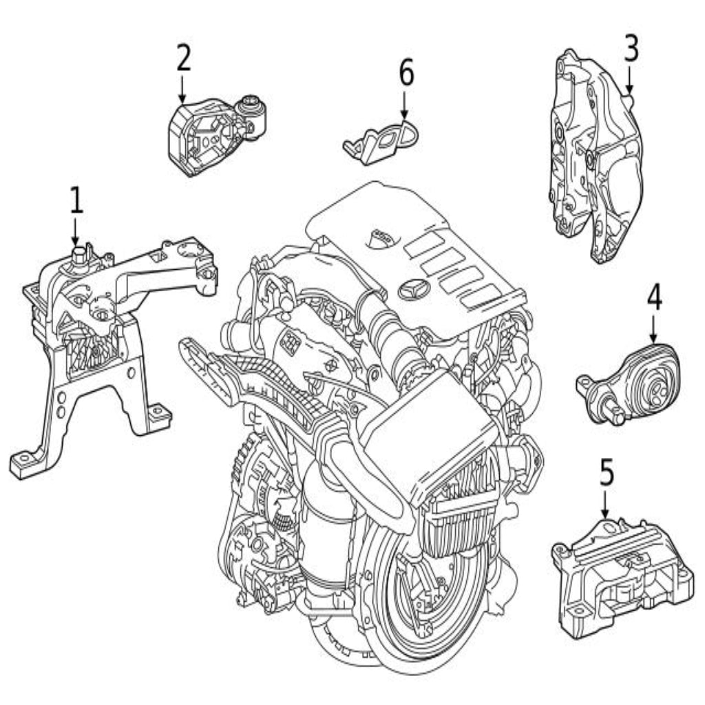 Engine Mounting 2472400600 1772400900 Compatible With MERCEDES-BENZ A-CLASS W177 & B-CLASS W247