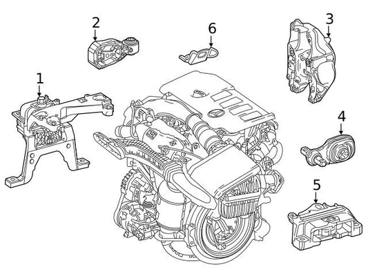 Engine Mounting 2472400600 1772400900 Compatible With MERCEDES-BENZ A-CLASS W177 & B-CLASS W247