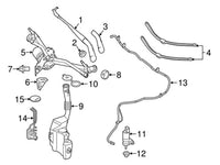 Front Windshield Washer Nozzle 2538602200 A2538602200 Compatible With MERCEDES-BENZ GLC (X253)