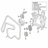 Belt Tensioner With Pulley 6512001770 6512001670 6512000070 Compatible With MERCEDES-BENZ C-CLASS (W204) & CLS (C218)& E-CLASS (W212) & M-CLASS (W166) & S-CLASS (W221, V221)
