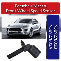 Front Left ABS Wheel Speed Sensor 95B927803 95B927803A 95B927803B Compatible With PORSCHE MACAN 95B0