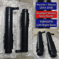 Headlight Washer Spray Nozzle Right & Left Same 95B955978 Compatible With Porsche Macan (2014-2017)