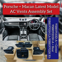 Ac Vent Grille Front Left 95B819701H & Right 95B819702H & Center 95B819110D & Rear 95B819203H Compatible With Porsche Macan (2018-2022)